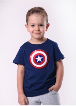 Vidoli синяя футболка для мальчика Капитан Америка 19360